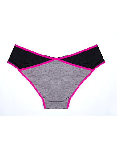 PLUS SIZE NEON BLACK BRA SET