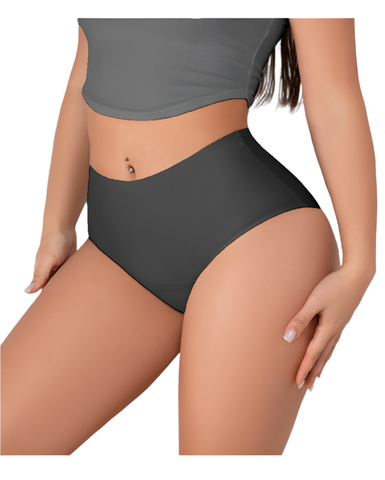 Losha High Waist laser Cut 4 layered Period Panty -Black