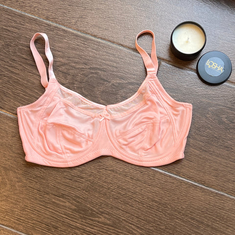 Losha Quattro Plus Support Full-Coverage Wired Bra With Side Shaping Panels-QUARTZ PINK