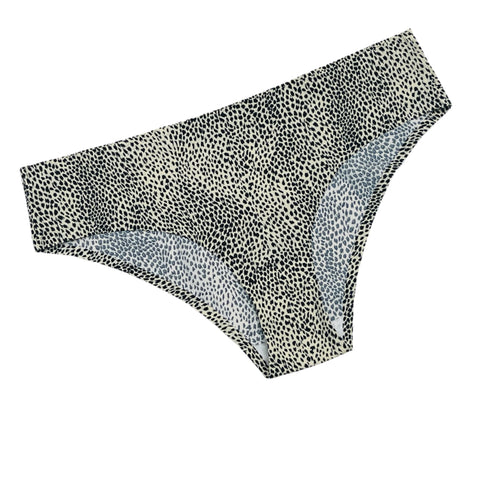 Losha Mid waist Laser Cut Panty  -Leopard