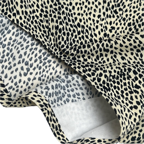 Losha Mid waist Laser Cut Panty  -Leopard