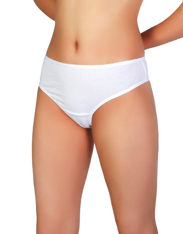 LOSHA SUPER SOFT COTTON  THONG-WHITE