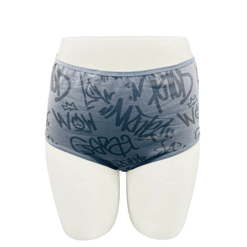 LOSHA SUPPER SOFT HIGH  WAISTED COTTON PANTY-ABSTRACT