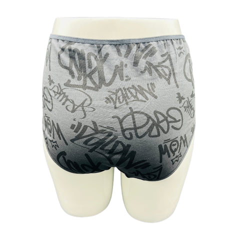 LOSHA SUPPER SOFT HIGH  WAISTED COTTON PANTY-ABSTRACT