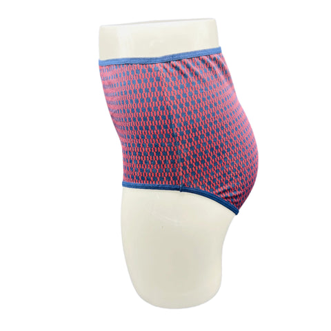 LOSHA SUPPER SOFT HIGH  WAISTED COTTON PANTY-GEOMETRIC PRINT