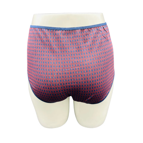 LOSHA SUPPER SOFT HIGH  WAISTED COTTON PANTY-GEOMETRIC PRINT