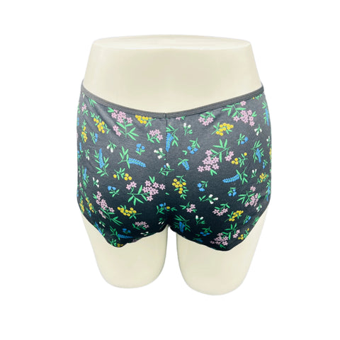 LOSHA SUPER SOFT BOY SHORTS COTTON BRIEF-FLORAL PRINT
