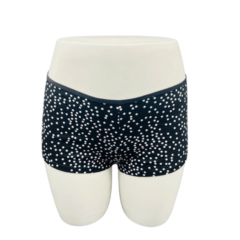 LOSHA SUPER SOFT BOY SHORTS COTTON BRIEF-POLKA DOTS (BLACK)