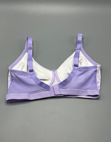 Losha True Curv Double Layered Non Wired Full Coverage Super Support Bra -Purple Print