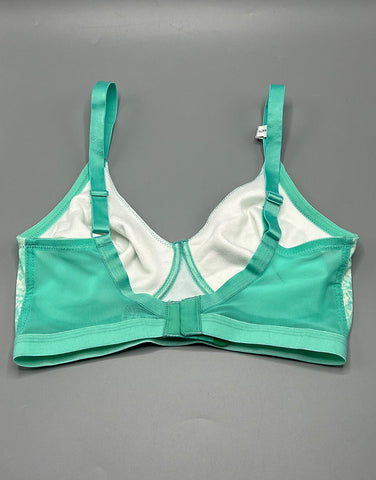 Losha True Curv Double Layered Non Wired Full Coverage Super Support Bra - Green Print